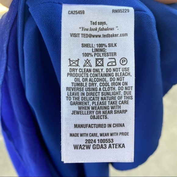 Ted Baker Silk Maxi Gown Dress - Picture 9 of 9